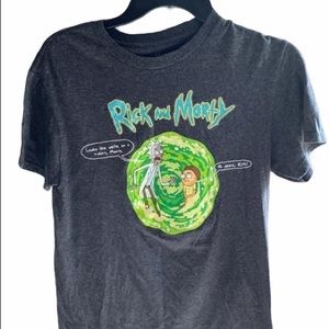 RICK & MORTY Graphic Grey T-Shirt EUC